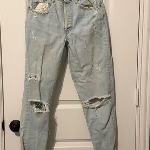 Boyish Light Blue Distressed Jeans